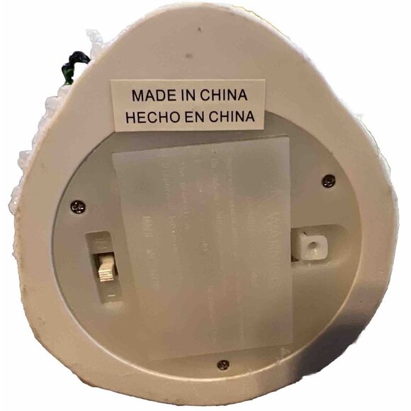 JC Penney Home Collection 7" Lighted Acrylic SKIING SNOWMAN in Box TESTED WORKS - Picture 10 of 14